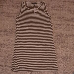 Banana Republic Black and White Striped Tank Top